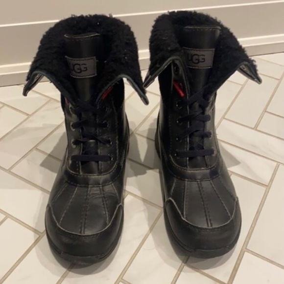 UGG Butte II CWR - Black kids boots - Picture 2 of 12